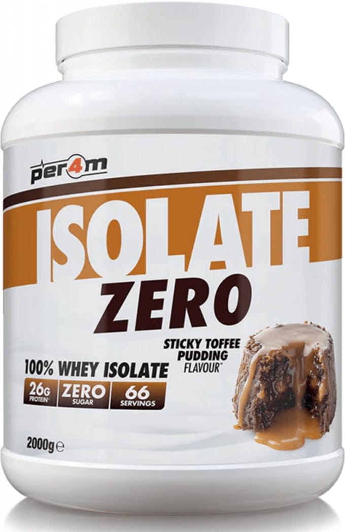 Per4m Whey Isolate Zero (2000g) Sticky Toffee Pudding - Eiwitten - Wei-eiwit isolaat