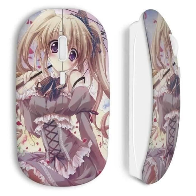 Souris sans fil kawaii girl umbrella