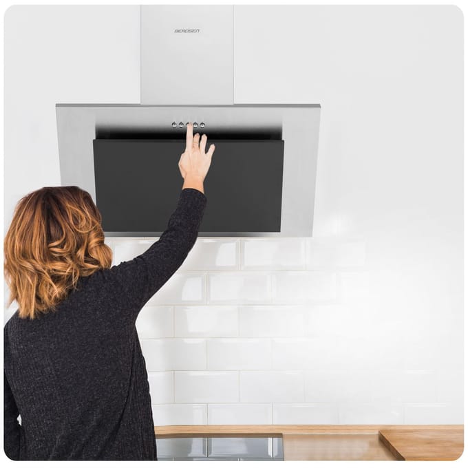 Berdsen BT-209 – Schouwafzuigkap – 60 cm – Inox & Zwart