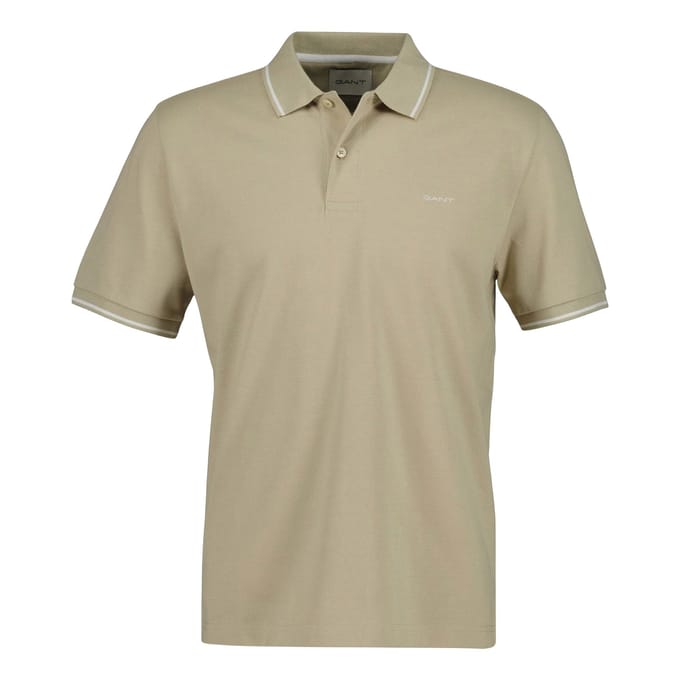 Gant Tipping SS Pique Rugger Polo Heren - Maat L