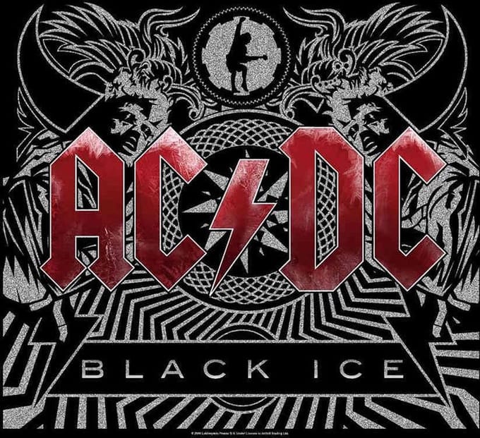 AC/DC Bandana Black Ice Zwart