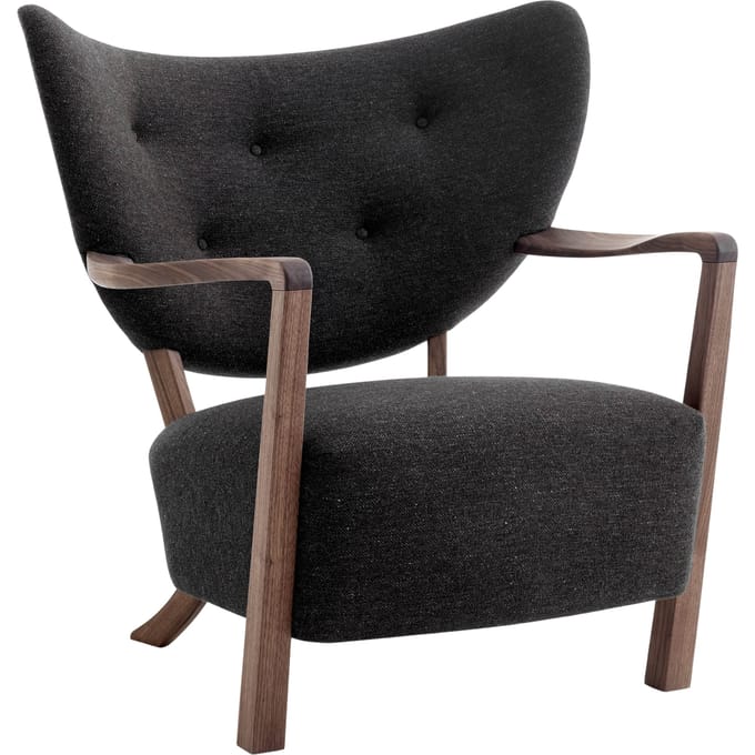&Tradition Wulff ATD2 fauteuil - hallingdal 376 - oiled walnut