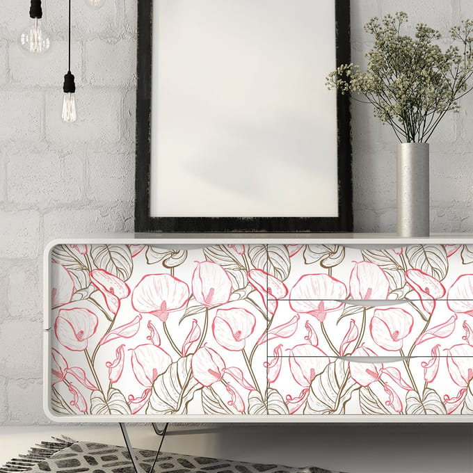 Tropische Kinzika meubelsticker, 40 x 60 cm
