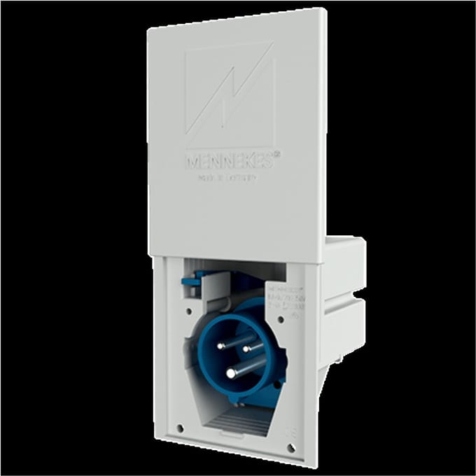 Mennekes - Stopcontact man inbouw 2P+A 16A 220V - M8001