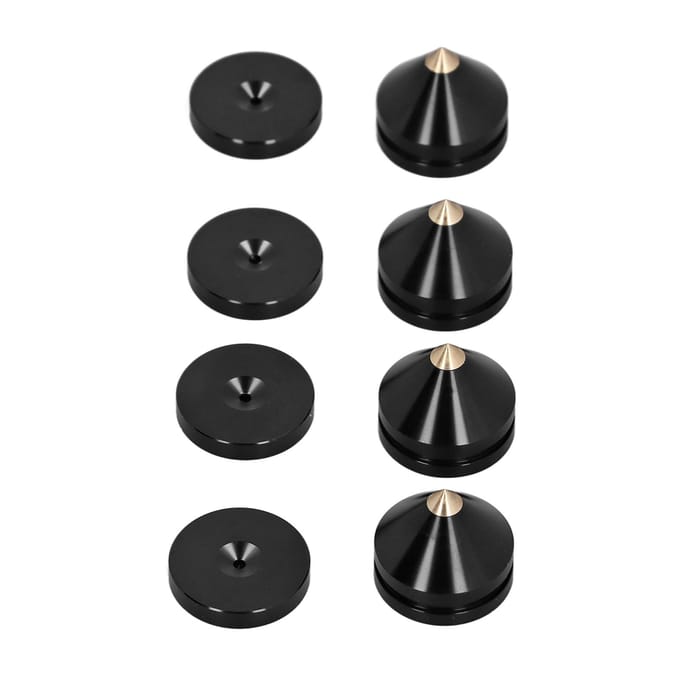4 Set Luidsprekerspikes Vloerbeschermer Metalen Luidspreker Isolatiestandaard Voetjes Pad voor Thuis