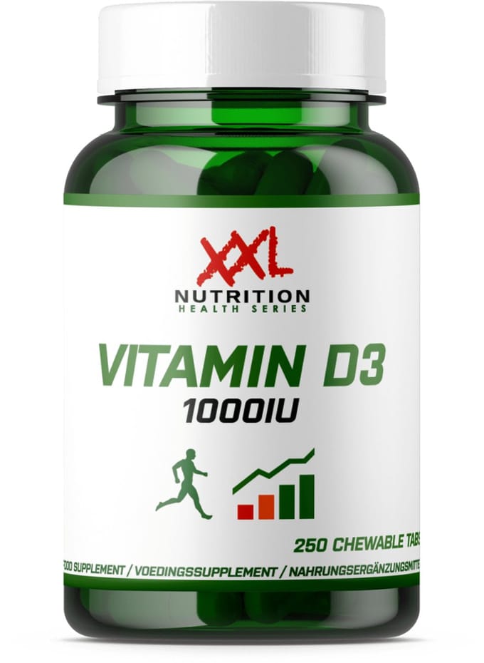 XXL Nutrition - Vitamine D3 1000IU - 250 Tabletten