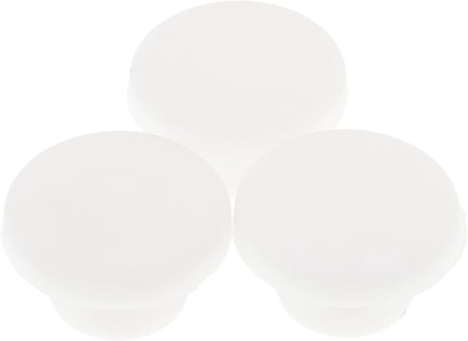 Afvoer Stopper - Vriezer Plug - Voorkom Verstoppingen - Universele Pasvorm - 3 Stuks - Wit