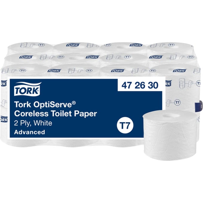 Tork 472630 OptiServe OptiCore Hulsloos Toiletpapier T7 Advanced 2-laags Wit (472630)