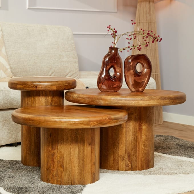 Starfurn salontafel maya 70 cm set van 3
