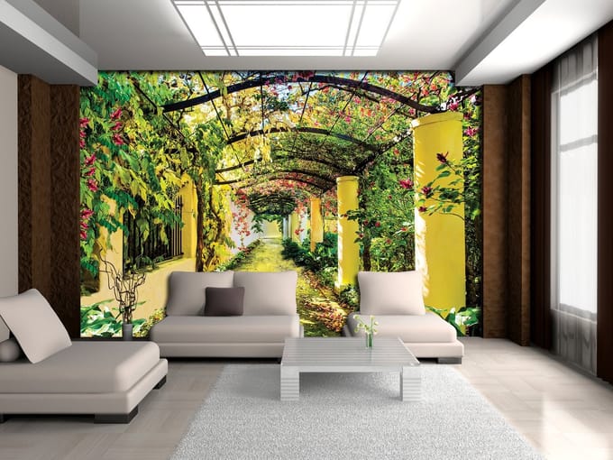 Poster | Geel , Groen | 104 x 70,5 cm