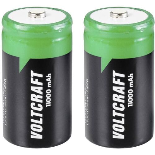 VOLTCRAFT HR20 Oplaadbare D batterij (mono) NiMH 11000 mAh 1.2 V 2 stuk(s)