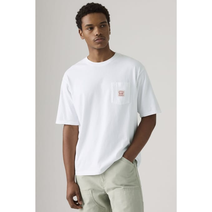 Levi's Workwear Tee Size: L | Basic T-Shirts Outlet | Heren | Wit
