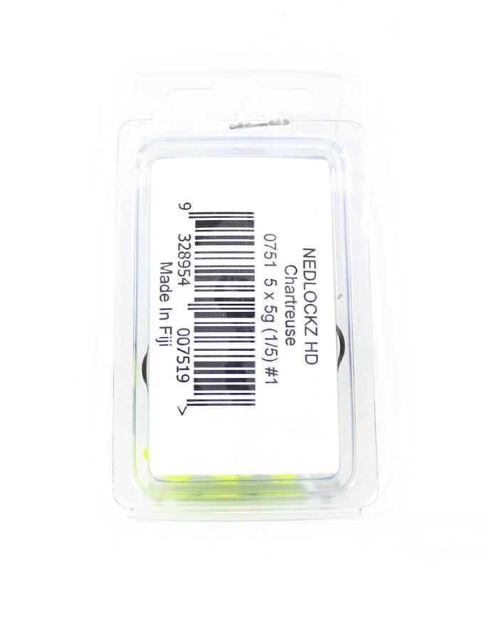Tackle Tactics TT Nedlockz HD Jig Head Chart 1/5 oz 1 5/verpakking (7519) blue