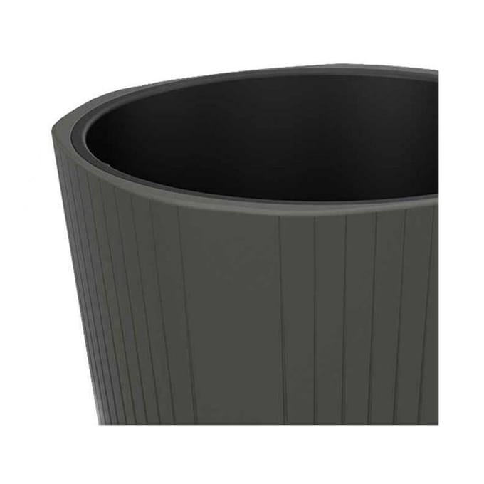 HowHomely Mora Serie - Bloempot - Antraciet - 39x41 cm - UV- en Vorstbestendig
