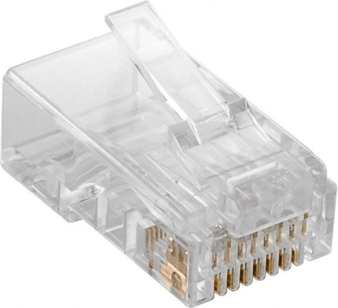Goobay Netwerkstekker RJ45 voor ronde CAT 6-kabel, UTP zonder afscherming
