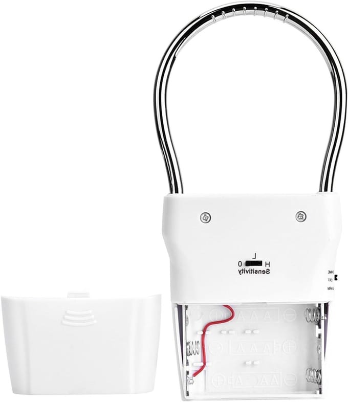 Inbraakalarm Deur - Alarm Deurklink - Veiligheid Thuis - 120dB Luid Geluid - 12 cm - Wit