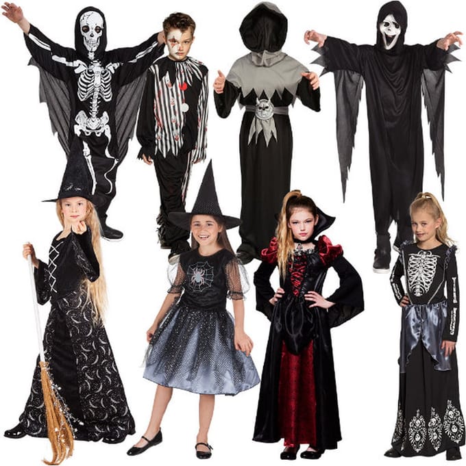 Twisk halloween kostuum set voor kinderen - verkleedkleding multicolor.