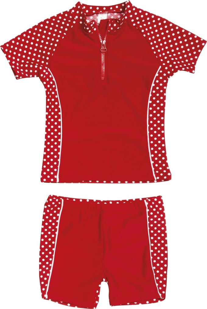 Playshoes UV zwemsetje Kinderen Dots - Rood - Maat 110/116