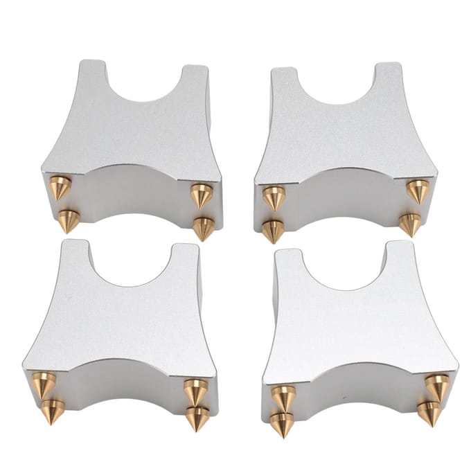 HiFi Kabel Spike Stand Schokabsorberend Verstelbare Aluminiumlegering HiFi Draad Tray Houder voor Luidspreker zwart