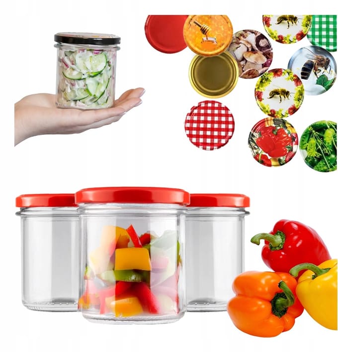 Bimberek - Glazen Potten Voor Honing - 350ml - Sterk Glas