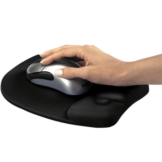 Fellowes Muismat met polssteun - Ergonomisch - Memoryfoam - Zwart