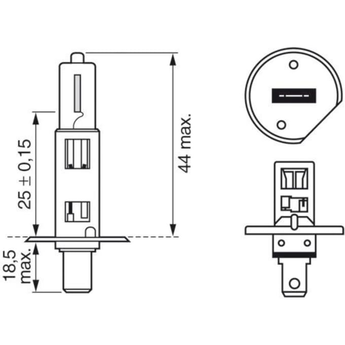 Lamp Halogeen BOSCH H1 Ultra White 12V, 55W