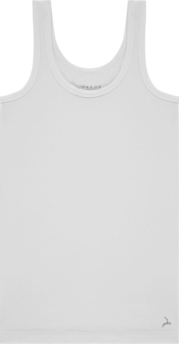 Ten Cate Basics organic cotton stretch singlet wit voor Jongens | Maat 170/176