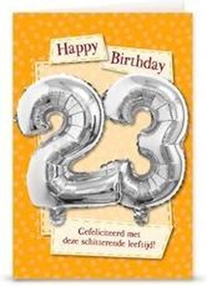 Miko - Kaart - Leeftijdballon - 23 Jaar