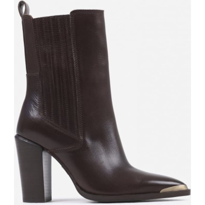 BRONX - maat 40- New-americana Dames Enkellaars - Bruin