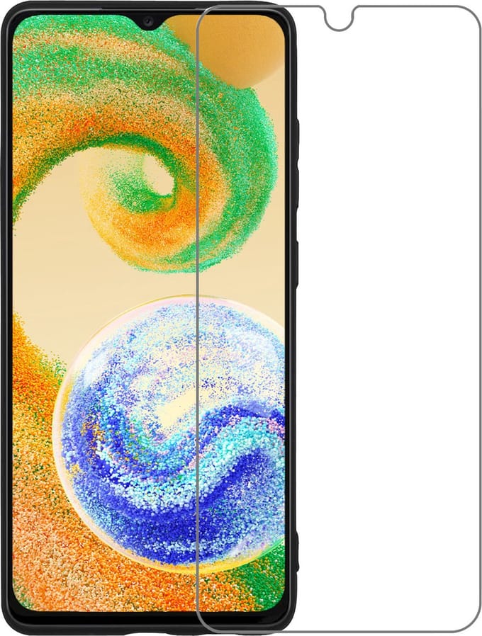 Screenprotector Geschikt voor Samsung Galaxy A04s - Extra Sterk - Beschermglas - Gehard Glas - Tempered Glass - Screen Protector