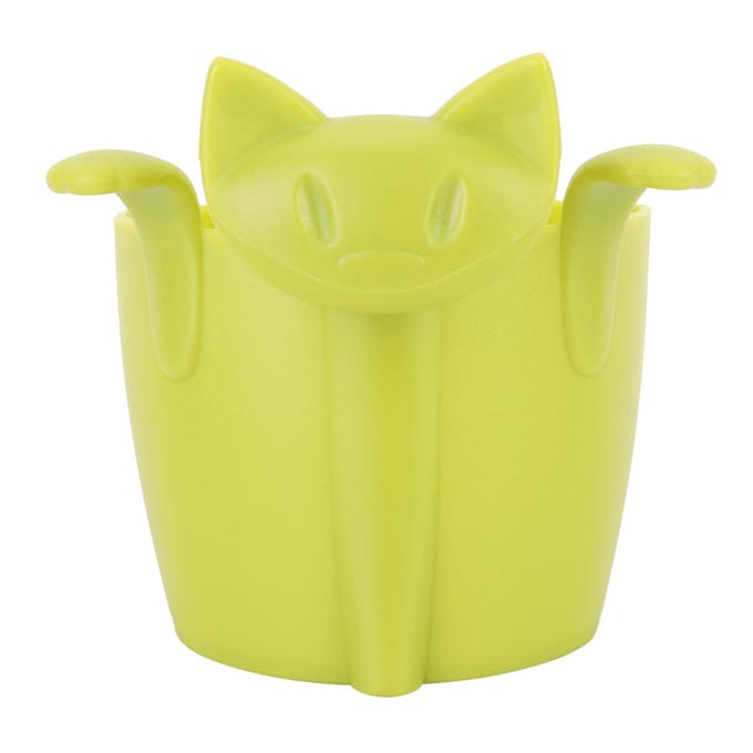 Thuis Kantoor Schattige Kat Vorm Silicone Thee Infuser Thee Zeef Filter Thee Set Accessoire Groen groen