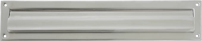 AMIG Brievenbusklep - zilver - RVS - 34,2 x 7,3 cm - energiebesparende brievenbus