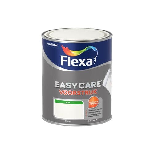 Flexa Easycare Primer - Muur En Plafond - Wit - 1l