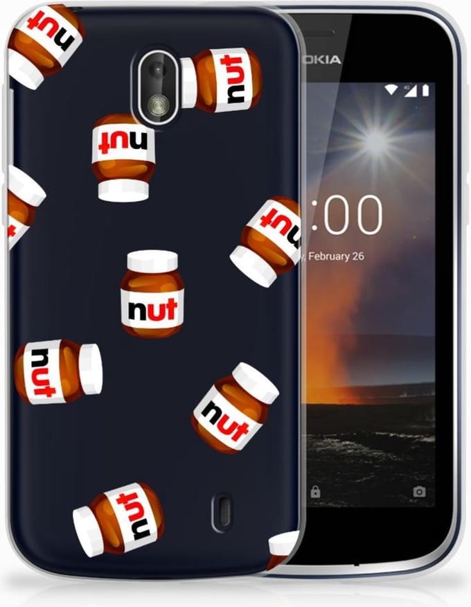 Nokia 1 Siliconen Case Nut Jar
