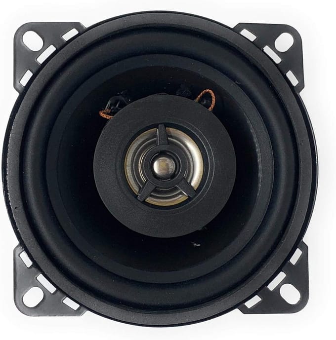 Auto Luidsprekers - Coaxiale Speakers - Muziek Luisteren - 100 Watt Max - 10 cm - Zwart