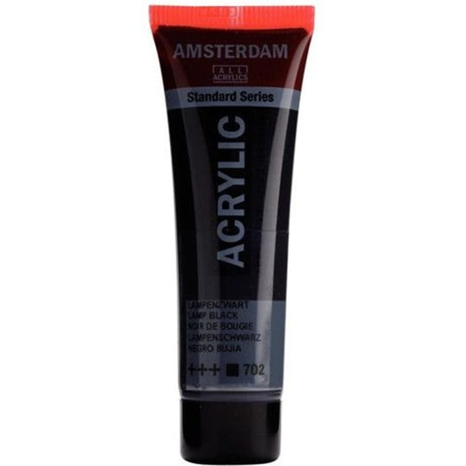 Verf - Acryl - 702 - Lampen zwart - Amsterdam - 20ml