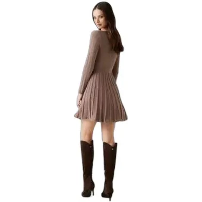 Mini-jurk met ronde hals, model 'MORGAN'