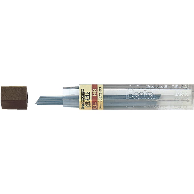 Pentel potloodstiften | 0.3 mm | HB | etui van 12 stuks