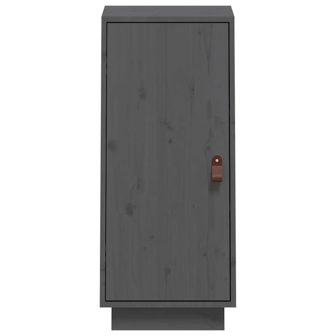 vidaXL - Dressoir - 34x40x75 - cm - massief - grenenhout - grijs