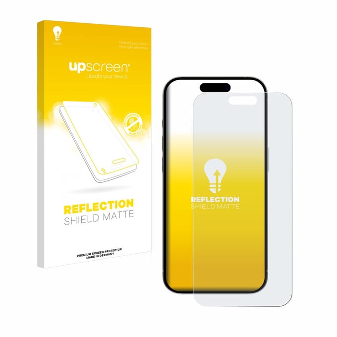upscreen - Screenprotector voor Apple iPhone 15 Pro Max - Folie Beschermfolie anti glare matte