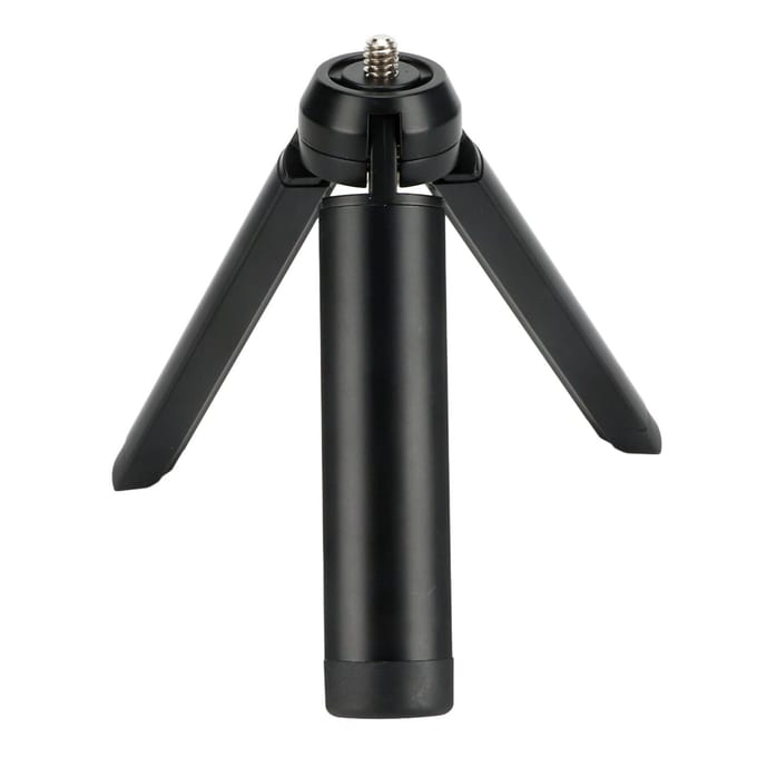 Uitschuifbaar Mini Camera Statief Lichtgewicht Draagbaar Vlog Reizen Selfie Stick Handgreep Desktop black