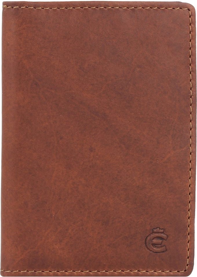 Esquire Dallas Kredietkaart etui RFID-bescherming Leer 7.5 cm - 10 Sleuven - braun