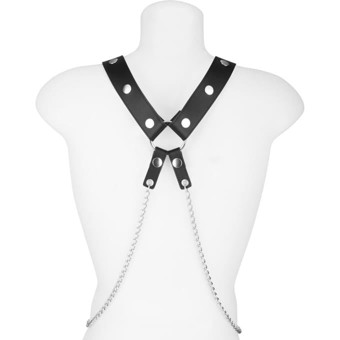 Rimba - Vibrerend Slipje - Vibrerende Lingerie Met Bullet Vibrator - G String - Leer - Zwart