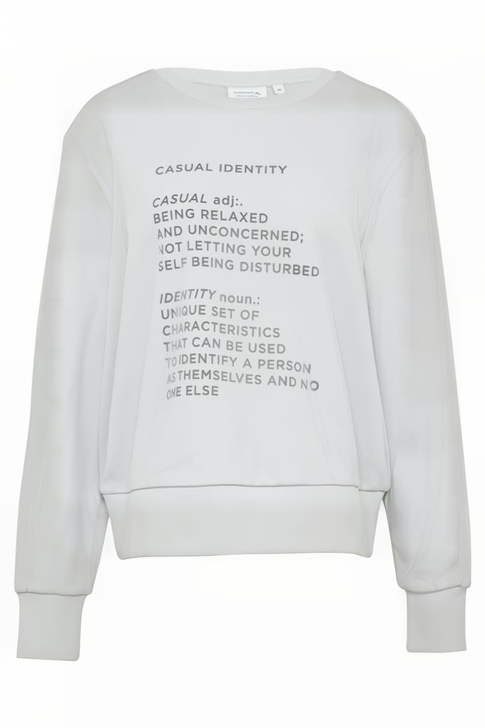 Comma  Sweatshirts Light Grey Größe: 34 | Pullover Outlet | Damen | Grau