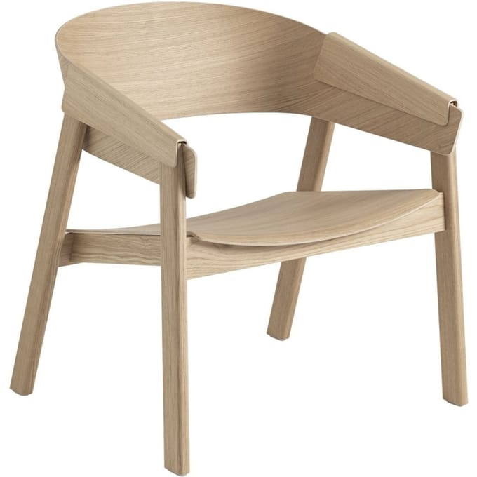 Muuto - Cover Lounge Stoel - eiken - bruin