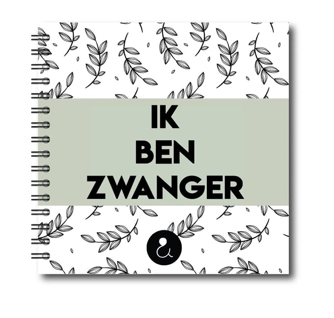 Invulboek Tweeling Zwangerschap | Ik ben zwanger | Botanical Groen