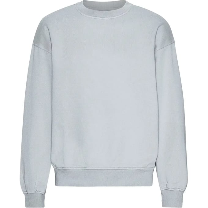 Oversized sweatshirt met ronde hals Colorful Standard Organic Cloudy Grey