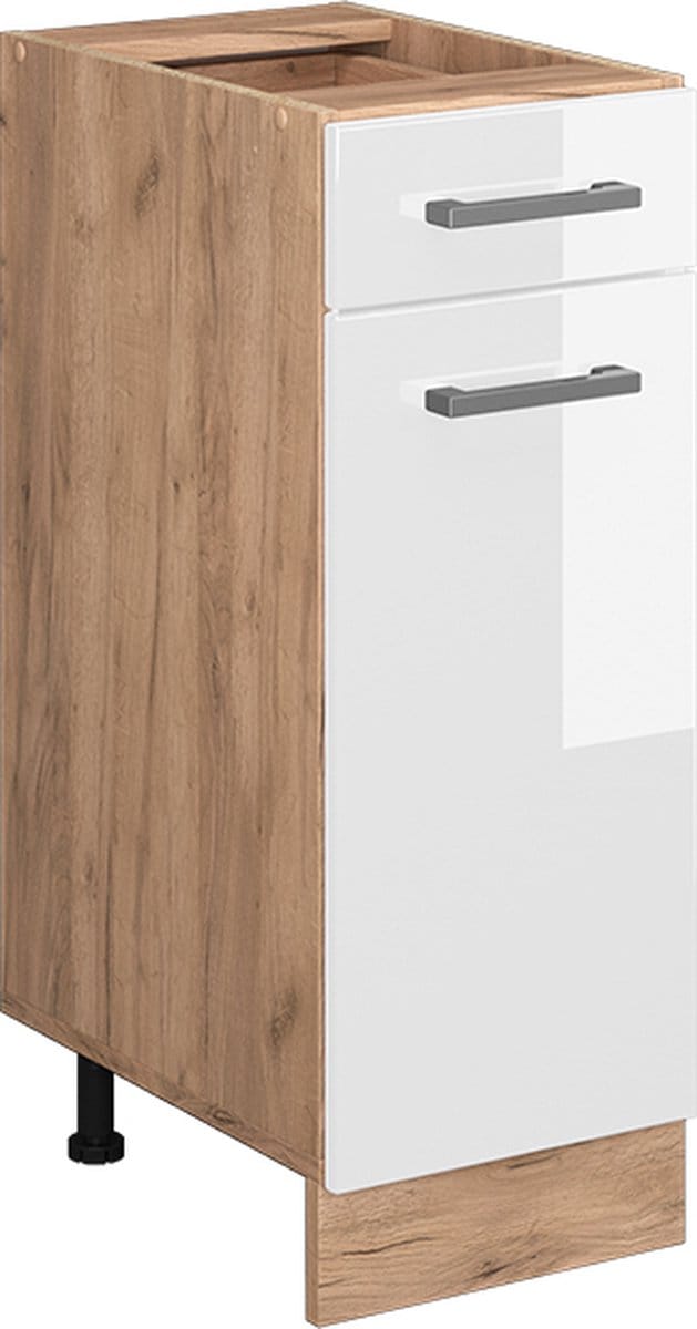 Vicco R-Line Keukenonderkast – 30 cm, WB Antraciet Wit Hoogglans