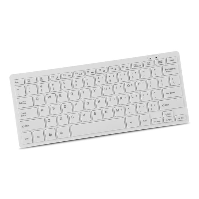 78 Toetsen Ultra Dun Mini USB Bekabeld Toetsenbord voor Desktop Computer Laptop PC (Wit) wit