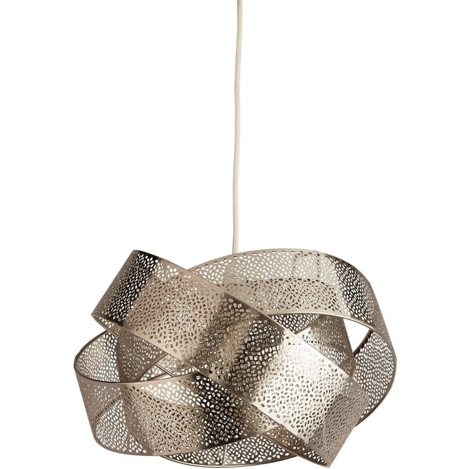 Searchlight Hanglamp Steffi, grijs, metaal, Ø 35 cm, E27